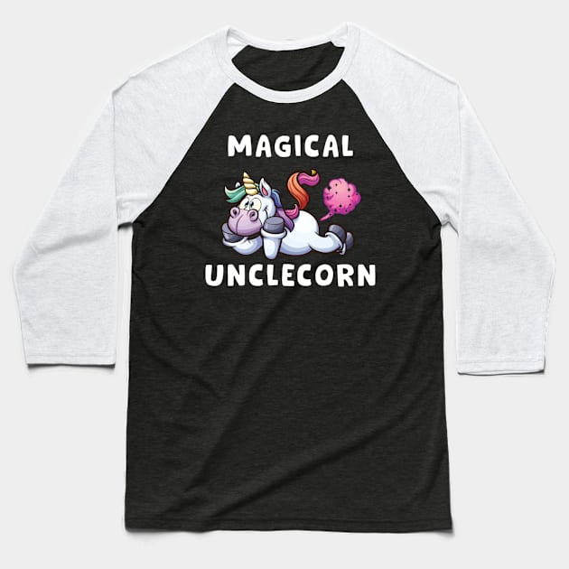 Magical UncleCorn Unicorn Lover Baseball T-Shirt by unicorn shirt